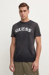 Guess pamut póló fekete, férfi, nyomott mintás, M4BI04. K9RM1 - fekete XL