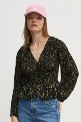 Desigual felső OKAYAMA fekete, női, mintás, 24WWBW06 - fekete L