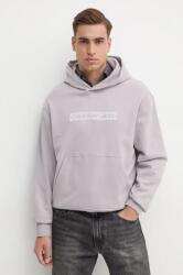 Calvin Klein pamut melegítőfelső szürke, férfi, nyomott mintás, kapucnis, J30J326147 - szürke S