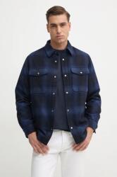 Tommy Hilfiger gyapjú ingkabát sötétkék, átmeneti, MW0MW36852 - sötétkék M