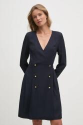Tommy Hilfiger ruha sötétkék, mini, egyenes, WW0WW43034 - sötétkék 34