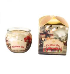Arôme karácsonyi poharas illatgyertya 90 g - Christmas Time - dobozos (IMO-TCO-8595556483190)