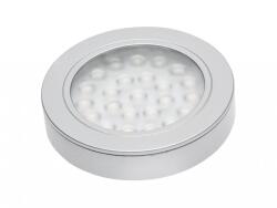 GTV LD-VA24ZB-53 EZÜST süllyesztett LED lámpatest Vasco távolsággal, 12V DC, 1.7W, 24 SMD3528, hideg fehér, 200cm kábel (LD-VA24ZB-53)