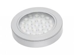 GTV LD-VA24CB-53 Ezüst, süllyesztett LED-es lámpatest Vasco távolsággal, 12V DC, 1, 7W, 24 SMD3528, meleg fehér, 200cm (LD-VA24CB-53)