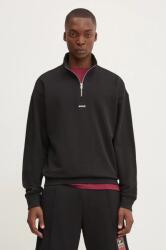 HUGO BOSS pamut melegítőfelső fekete, férfi, sima, 50525881 - fekete XL