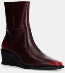 Vagabond Shoemakers bőr csizma AINO bordó, női, éksarkú, 5829-018-47 - burgundia Női 37