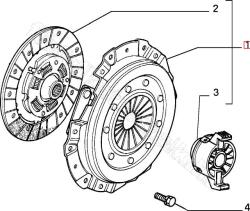 FIAT eredeti Kuplung készlet FIAT BRAVA (5895416)