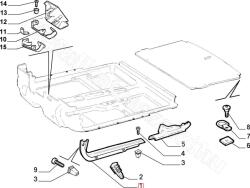 FIAT eredeti Küszöb borítás jobb FIAT BRAVA (735246142)