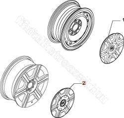 FIAT eredeti Dísztárcsa Fiat Stilo 16'' MARUTI SUZUKI ZEN ESTILO (46837167)