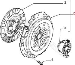 FIAT eredeti Kuplung készlet FIAT PALIO (71729192)