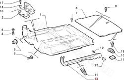 FIAT eredeti Küszöb borítás jobb FIAT BRAVO I (735249279)