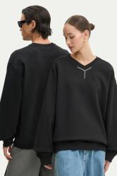 Y/Project pamut melegítőfelső Y CHROME SWEATSHIRT fekete, nyomott mintás, 204SH004 - fekete L