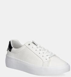 Calvin Klein bőr sportcipő VULC LACE UP LTH fehér, HW0HW02214 - fehér Női 41 - answear - 35 990 Ft