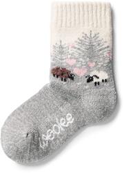 Vlnka Merino birkagyapjú gyermek zokni „szerelem szürke gyermek méretek 29-30