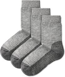 Vlnka Merinó birkagyapjú zokni egészségügyi szegéllyel 3 pár - sötétszürke zokniméret 43-46