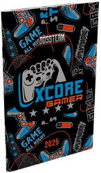 LIZZY CARD Zsebnaptár LIZZY CARD Bossteam Xcore A/6 heti papírborítós 2025 (23_09700)
