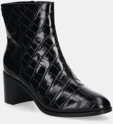 Lauren Ralph Lauren bőr csizma Cassie fekete, női, magassarkú, 802951301001 - fekete Női 41