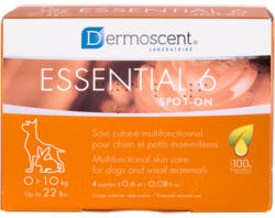 Dermoscent Essential 6 spot-on kutya 1-10 kg 4 db