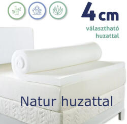 Ortho-Sleepy Fedőmatrac 4cm Memory+4cm HREcO réteggel 160x200cm (TOPMATSLP-natur-4cmhr-4cmmemory-160x200cm)