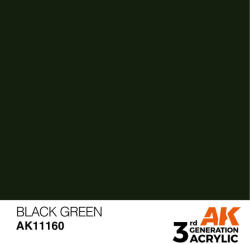 AK Interactive Black Green Acrylic Paint 17ml (AK11160)