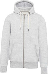 Kariban Férfi cipzáras kapucnis vastag pulóver, Kariban KV2306, Ash Heather-3XL (kv2306ash-3xl)