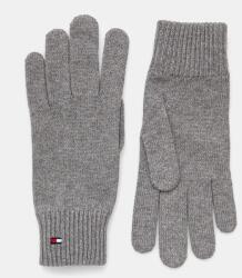Tommy Hilfiger kesztyű kasmír keverékből szürke, AW0AW16435 - szürke Univerzális méret