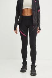 Dynafit sport legging Winter Running fekete, női, nyomott mintás, 08.0000070945 - fekete XS