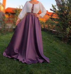 Ie traditionala Rochie stilizata cu motive traditionale lunga Margareta