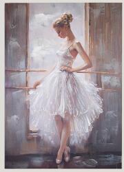 Romantic Home Tablou Canvas Standing Ballerina 70 cm x 100 cm (755-12050)
