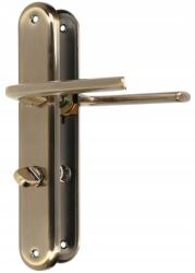 KOTARBAU Wc mâner de ușă cu mâner de ușă de 90mm lung escutcheon patina (J682)