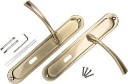 Kotarbau Mânere de ușă 72 mm cu știft lung pentru cheie set - Culoare patină (J201)