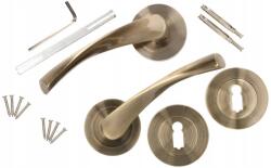 Kotarbau Set de mânere de ușă 130mm patina cheie escutcheon cheie (ZSY0062)