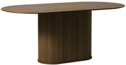 Unique Furniture Кафява трапезна маса с дъбов плот 95x180 cm Nola - Unique Furniture (48302932)