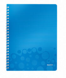 Leitz Notebook WOW A4, PP, linie, albastru (46370036)