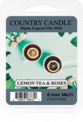 The Country Candle Company Lemon Tea & Roses ceară pentru aromatizator 64 g