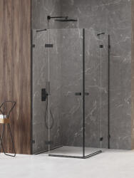 NEW TRENDY Avexa Black XR cabină de duș 110x90 cm dreptunghiular negru mat/sticlă transparentă EXK-6917 (EXK6917)