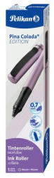 Pelikan Roller Pina Colada Edition 0.7 mm, corp striat, ambidextru, 1 rezerva albastra inclusa, Mov metalizat (824392)