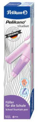 Pelikan Stilou pelikano structure, penita l, grip ergonomic, pentru stangaci, 1 patron mare albastru inclus, culoare roz deschis, in cut (824552)