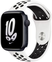 THD Fehér sportszíj fekete szellőzőnyílásokkal Apple Watch 45mm Series 8 és Apple Watch Ultra 49mm, univerzális mérethez (THD3007)