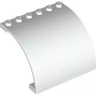 LEGO® 5065c1 - LEGO fehér panel, íves 6 x 5 x 3 méretű (5065c1)