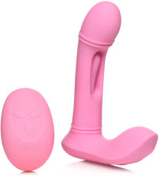 Flickers G-Flick Flicking G-Spot Vibrator with Remote Pink Vibrator