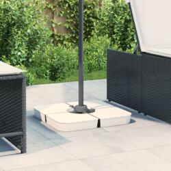 vidaXL 4 db napernyő alapkészlet keresztállvány napernyőhöz 100 kg PP (847446)