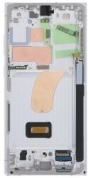  GH82-30466G Samsung Galaxy S23 Ultra S918B EU Ver. OEM OLED kijelző érintővel Ezüst kerettel, előlap (GH82-30466G)