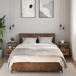vidaXL 2 db antik fa színű szerelt fa éjjeliszekrény 34 x 36 x 50 cm (857263)