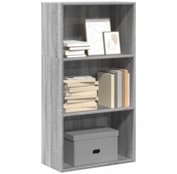vidaXL szürke sonoma színű szerelt fa könyvespolc 60 x 30 x 114 cm (857904)