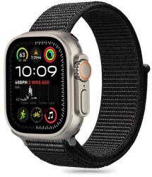 Tech-Protect TP1936 Tech-Protect Nylon Apple Watch 6 / 7 / 8 / 9 / 10 / SE (40/41/42mm) óraszíj, Fekete (TP1936)