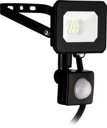 EGLO LED reflektor , 10W , természetes fehér , fekete , alumínium , üveg , mozgásérzékelős , IP44 , EGLO , ECO RANGE , RISACCA-E , 74014 (74014)