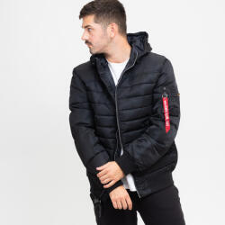 Alpha Industries Hooded Puffer FN XL | Férfi | Kabátok | Fekete | 138117-03