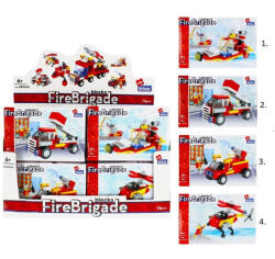 alleBLOX építőkocka készlet Fire Brigade 63-64 db Tűzoltó jármű (többféle) 1 db (297372)