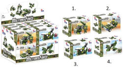 alleBLOX építőkocka készlet Military Force Katonai járművek 64-68 db (többféle) 1 db (297374)